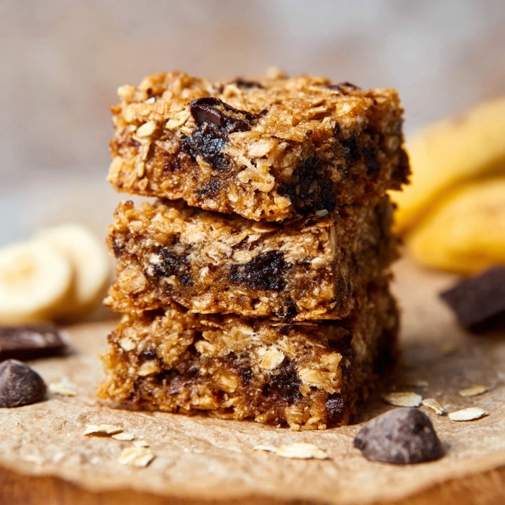 Easy Banana Oatmeal Bars Recipe - Recipe Image