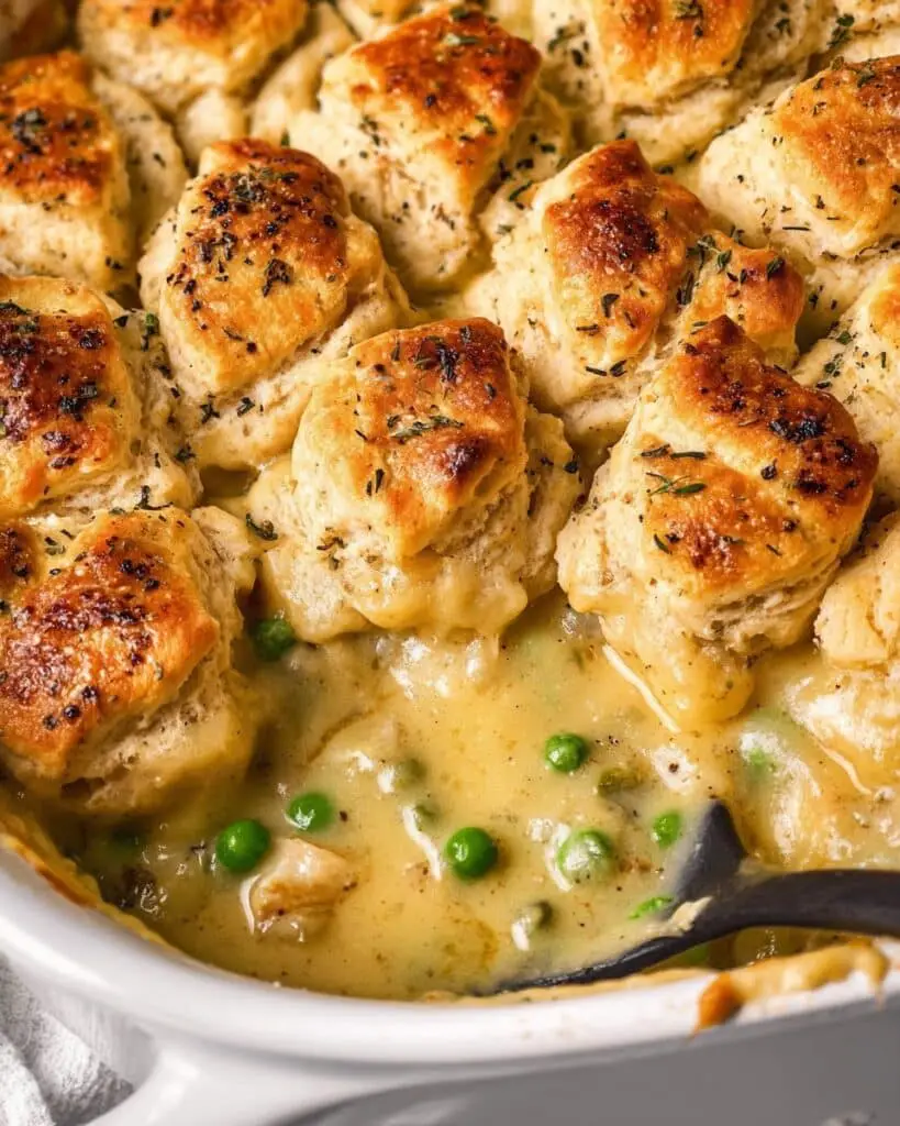 Chicken Pot Pie with Biscuits Recipe