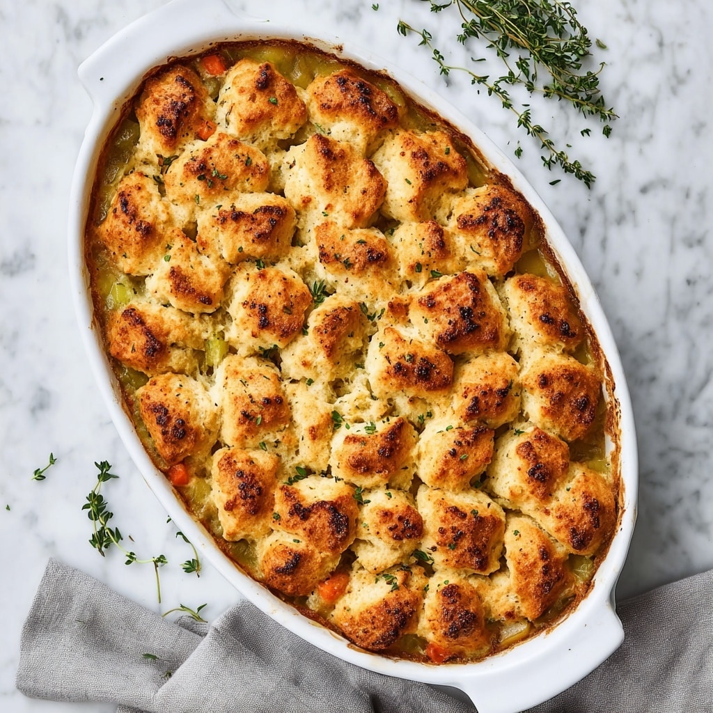 Chicken Pot Pie with Biscuits Recipe - Recipe Image