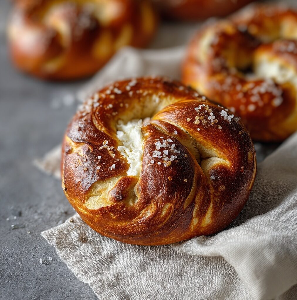 These warm and pillowy pretzels Recipe