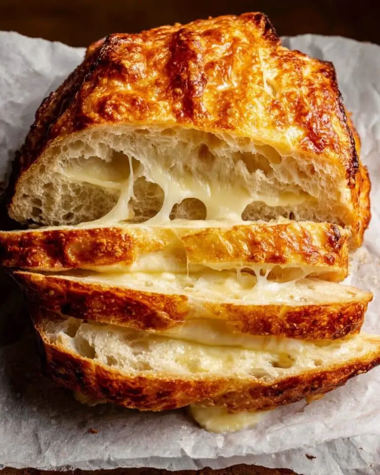 The Best Cheese bread (no knead!) Recipe