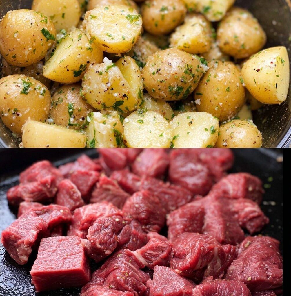 Garlic Butter Beef Bites with Potatoes Recipe 5 Garlic Butter Beef Bites with Potatoes Recipe