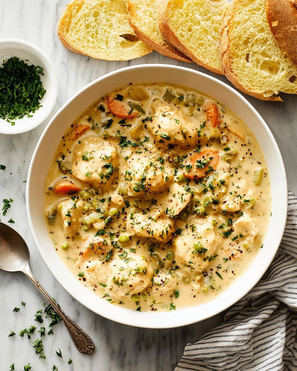 One Pot Chicken Dumpling Soup Recipe