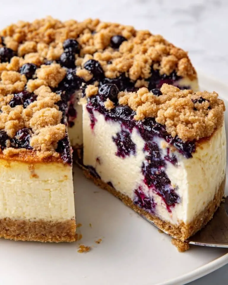 Blueberry Crumble Cheesecake Recipe