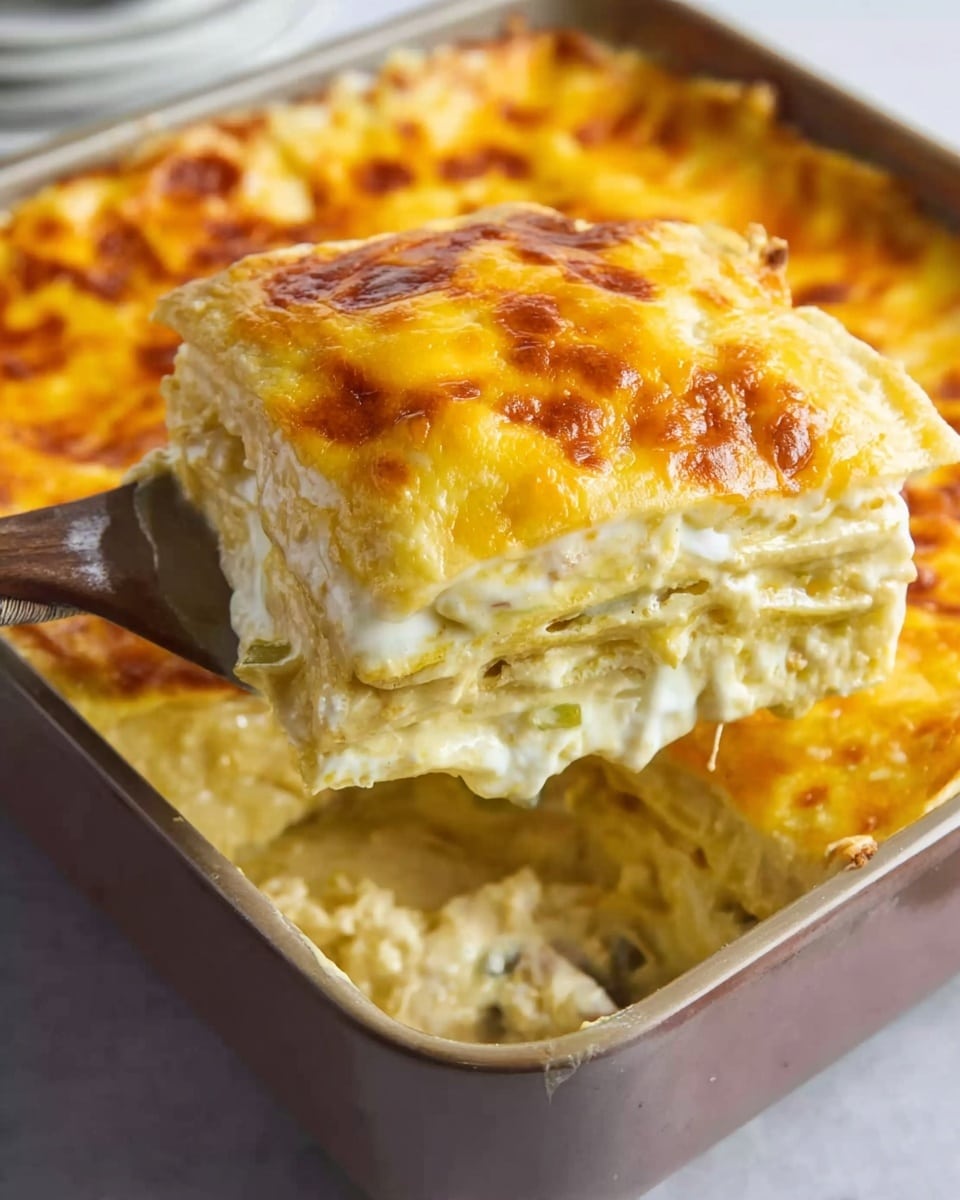 Green Chili Chicken Enchilada Casserole Recipe