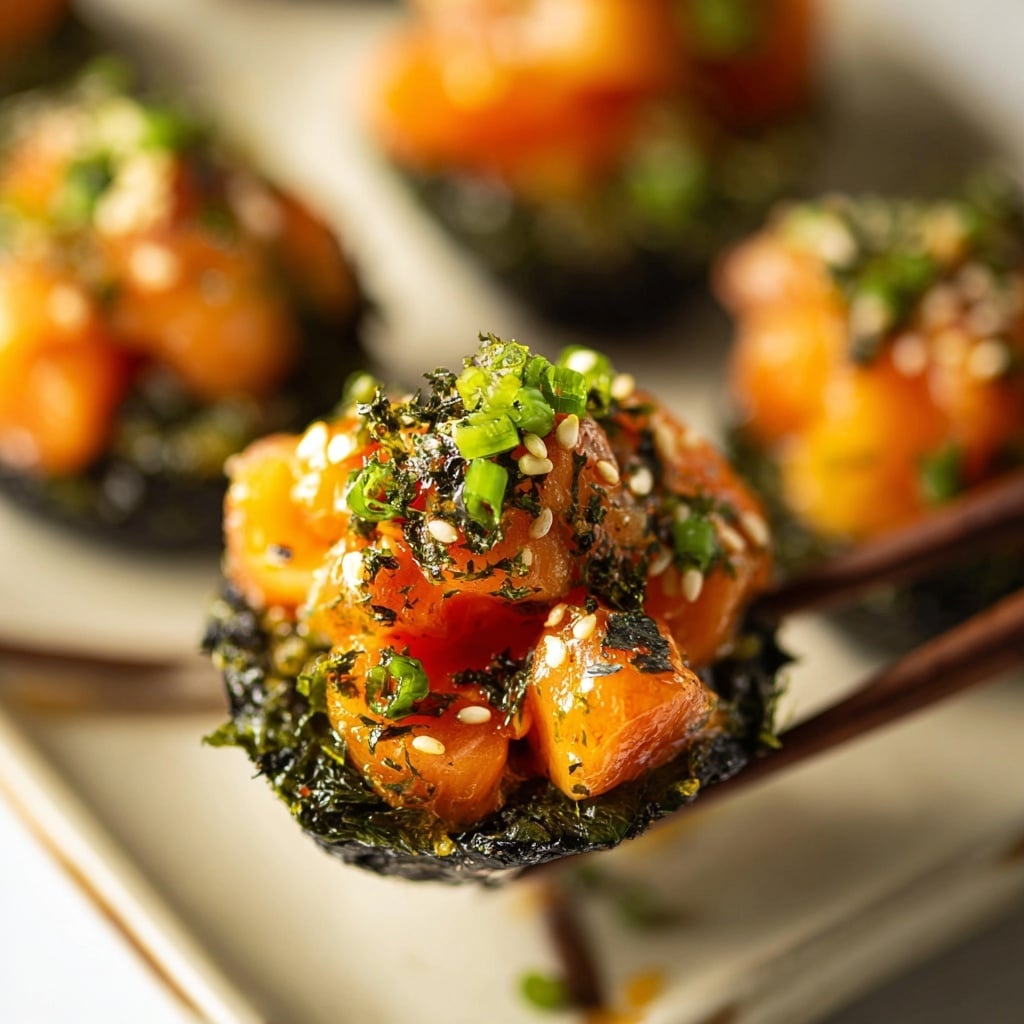 Easy Baked Salmon Sushi Cups (Viral Recipe) Recipe - Recipe Image