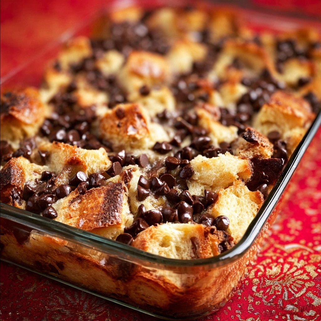 Decadent Chocolate Croissant Breakfast Bake Recipe - Recipe Image