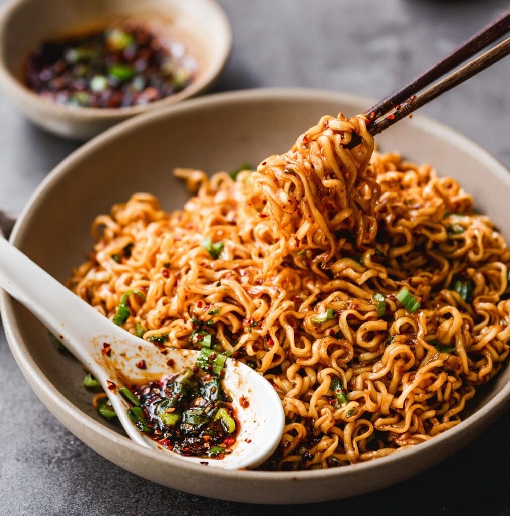 Easy Garlic Chili Oil Noodles Recipe