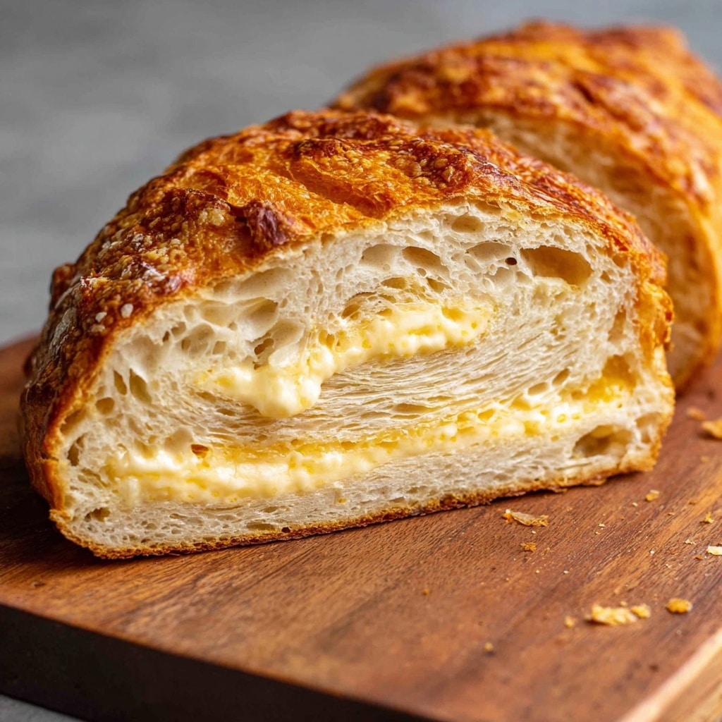 The Best Cheese bread (no knead!) Recipe - Recipe Image