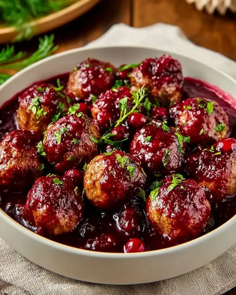 Quick Cranberry Meatballs Recipe