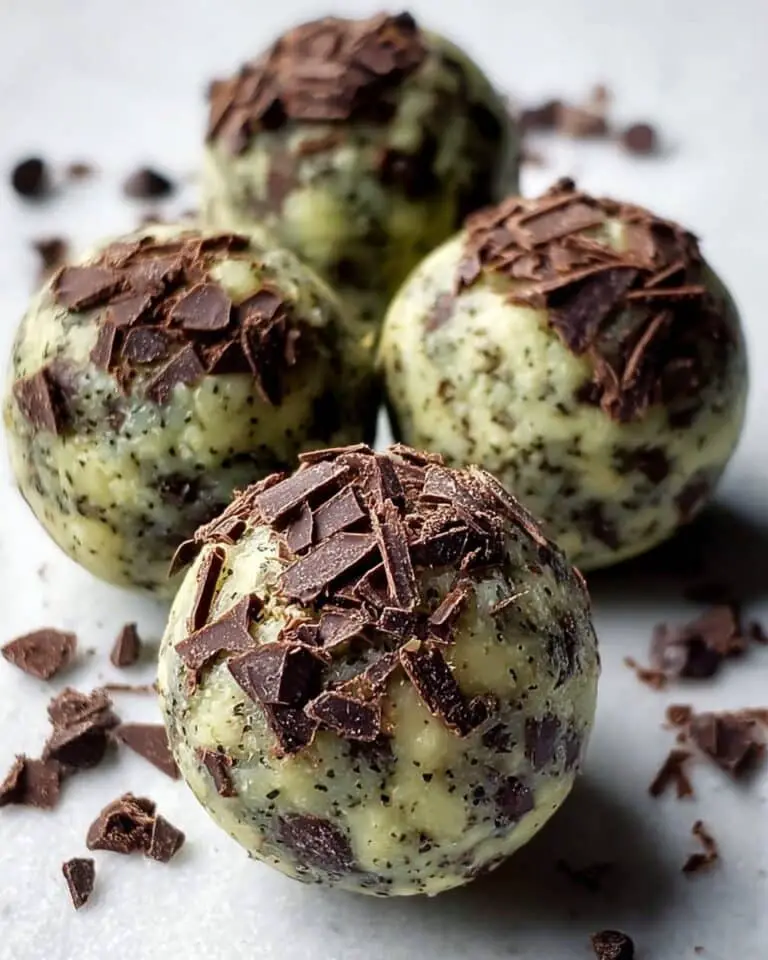 Mint Chocolate Chip Protein Balls Recipe