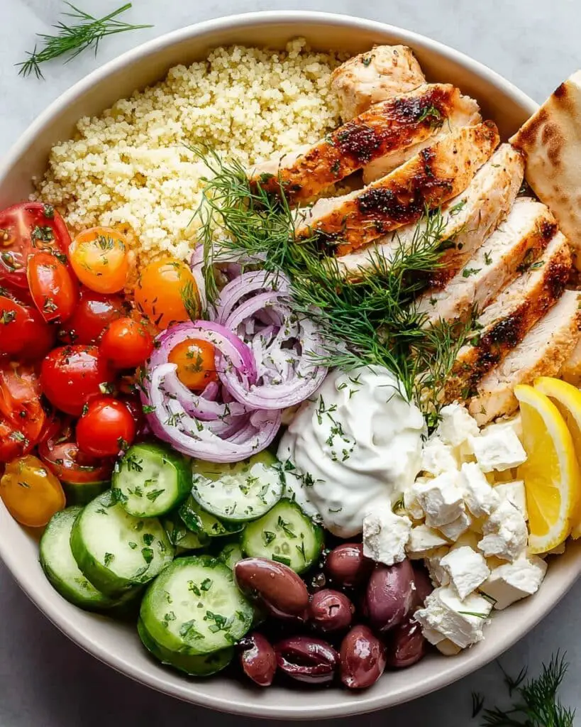Special Greek Chicken Bowls Recipe