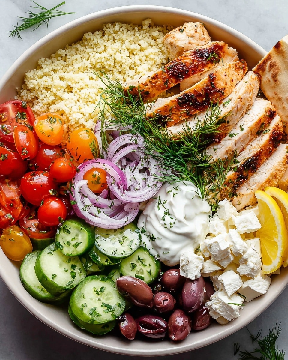 Special Greek Chicken Bowls Recipe