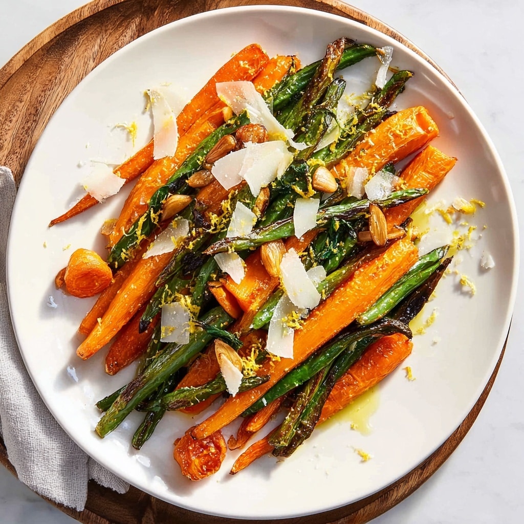 Roasted Carrots Green Beans Recipe