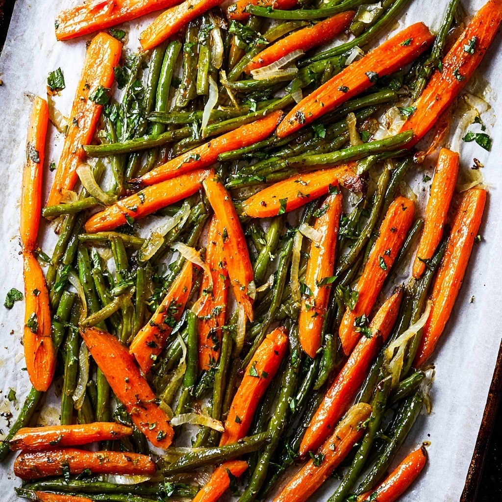 Roasted Carrots Green Beans Recipe - Recipe Image