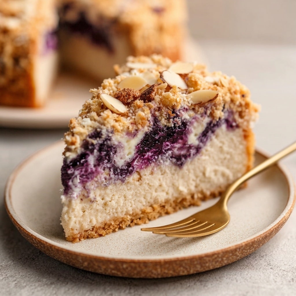 Blueberry Crumble Cheesecake Recipe - Recipe Image