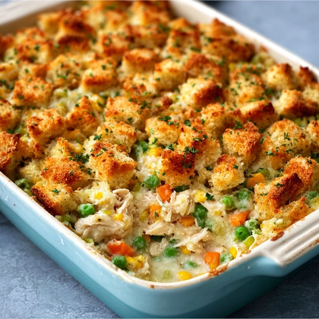 Chicken Stuffing Casserole Recipe - Recipe Image