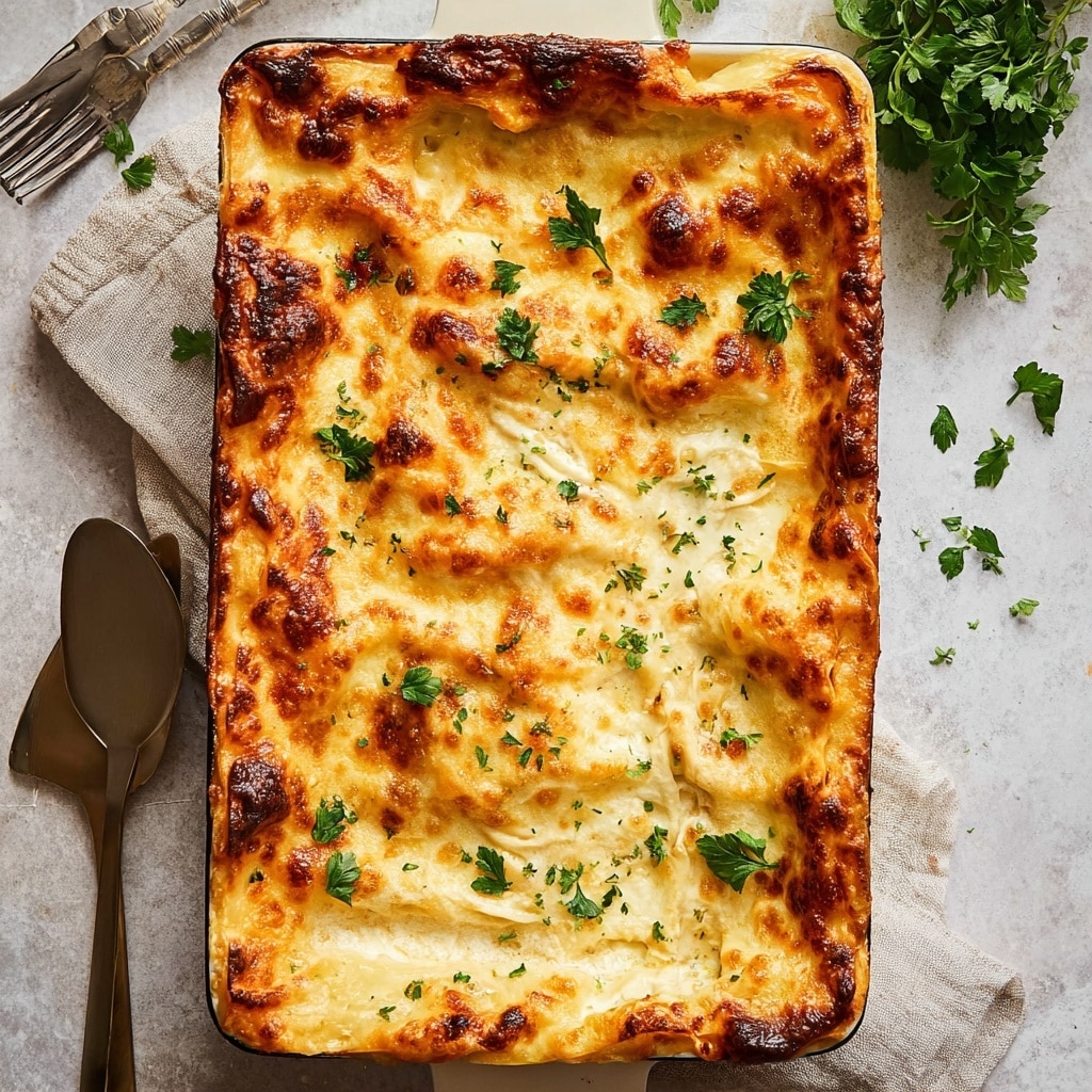 Seafood Lasagna with Crab, Shrimp, Scallops and Calamari Recipe - Recipe Image