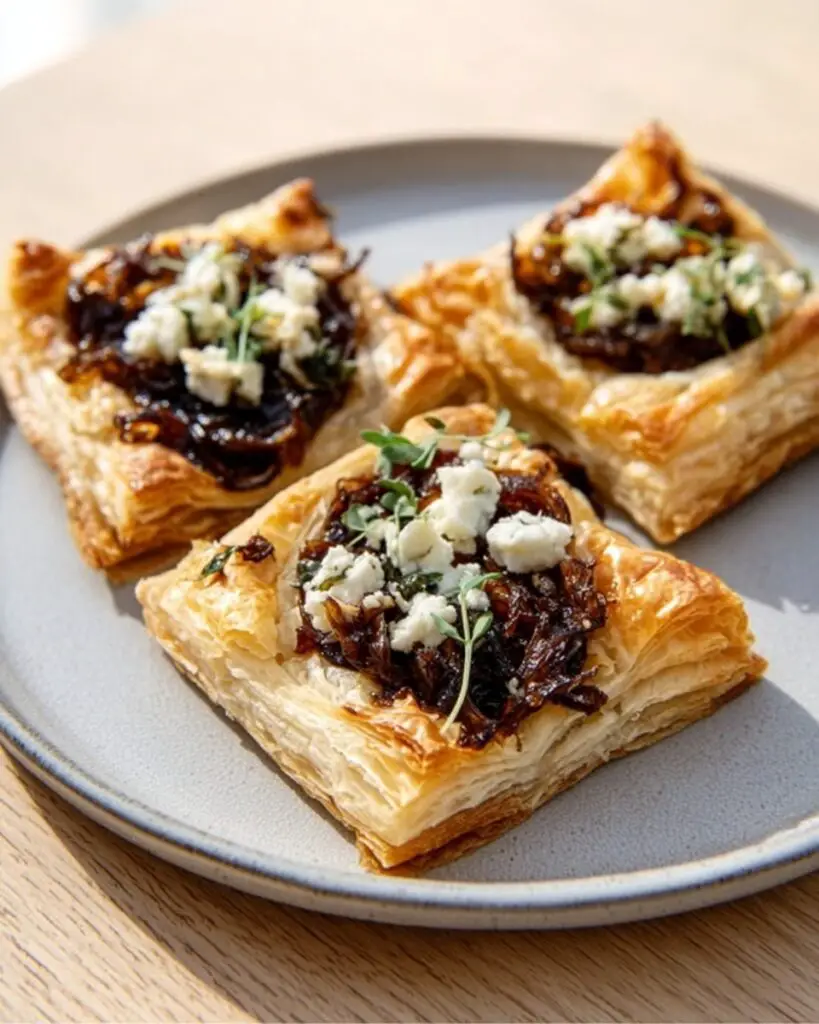 Caramelized Onion and Goat Cheese Tarts in 3 Easy Steps Recipe