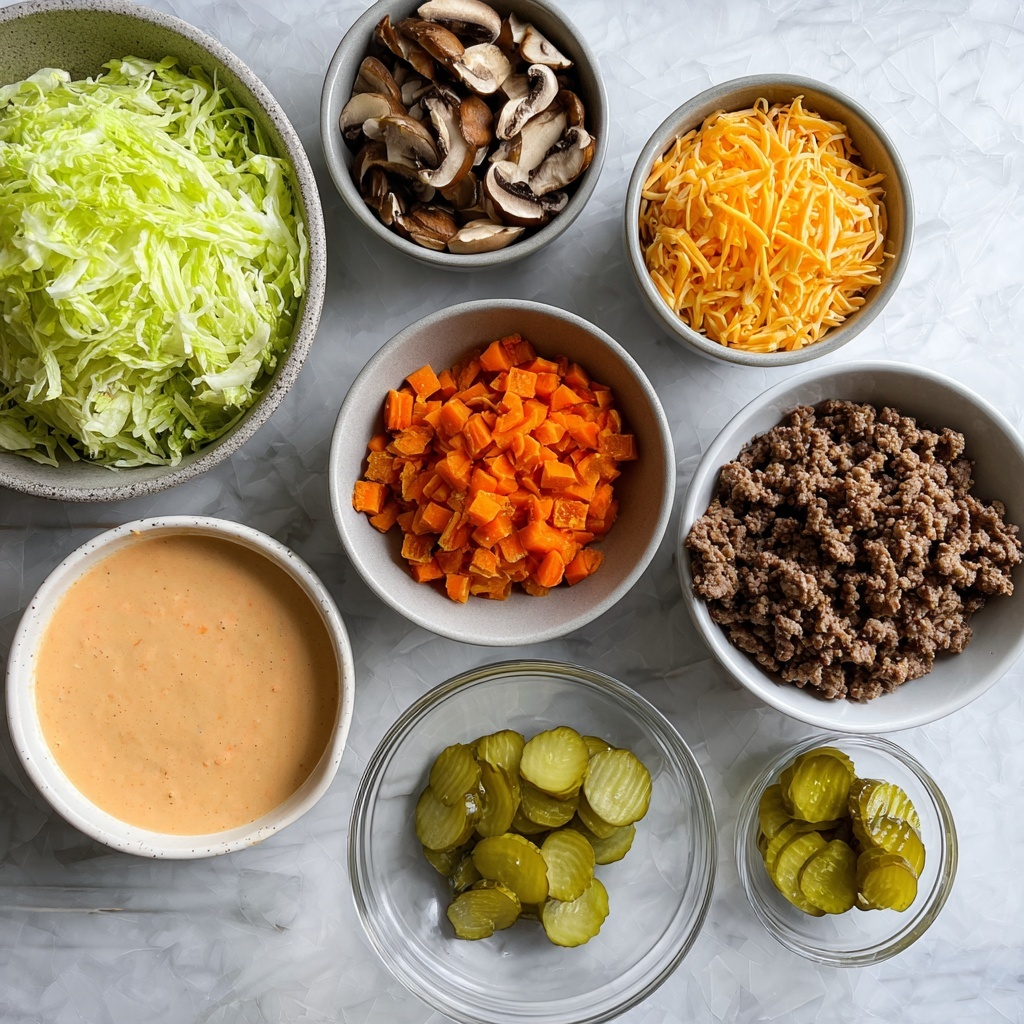 Fully Loaded Burger Bowl with 