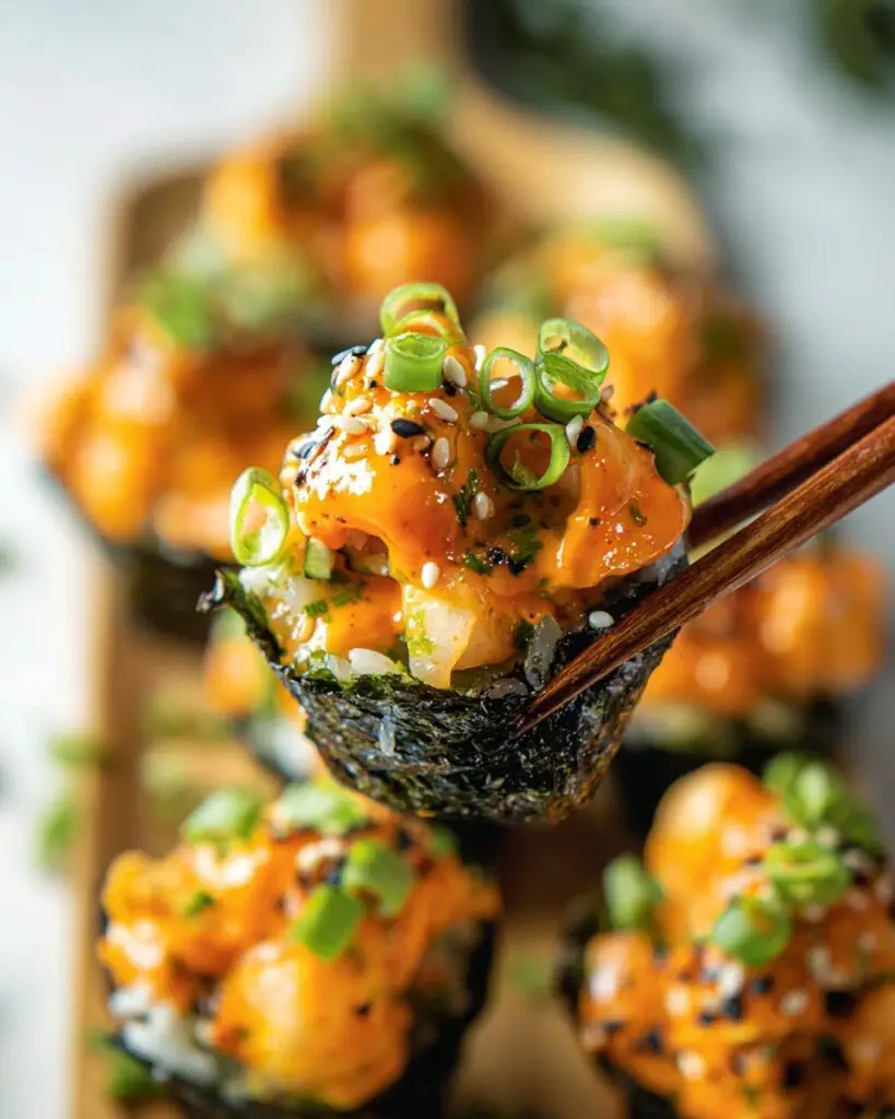 Easy Baked Salmon Sushi Cups Recipe