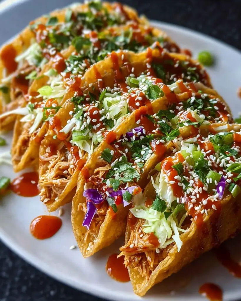 Crispy Chicken Wonton Tacos Recipe