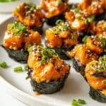 The Best Easy Baked Salmon Sushi Cups (Viral Recipe) Recipe