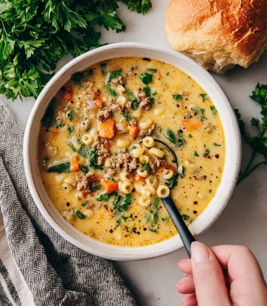 Creamy Parmesan Sausage Soup - Cozy Fall Favorite 6 https://www Recipe