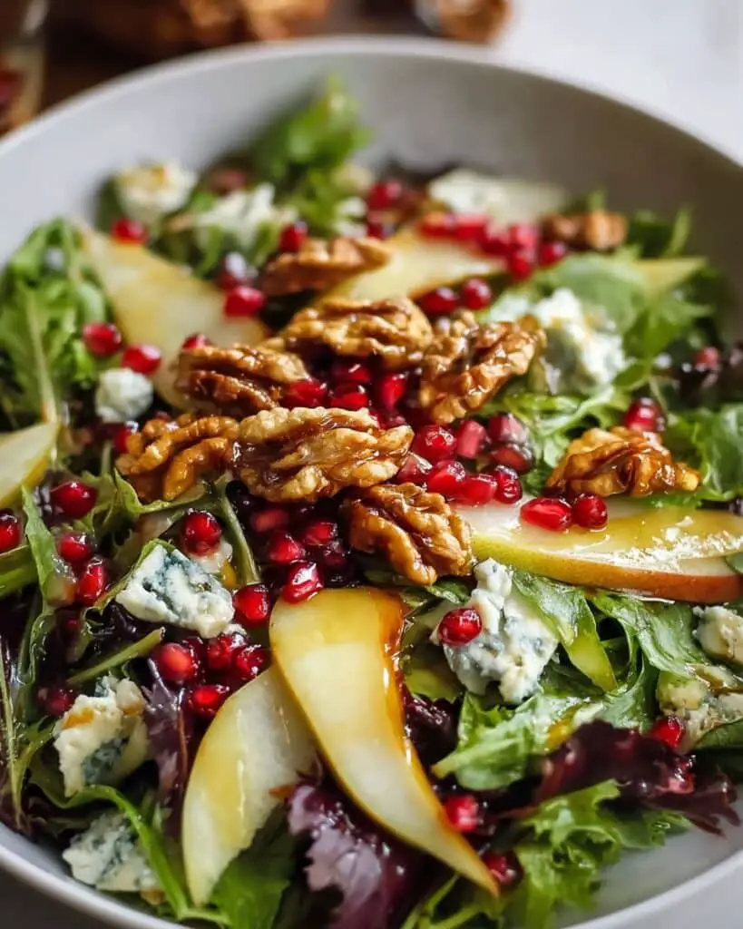 Pomegranate Salad with Honey Mustard Dressing Recipe