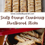 Orange Cranberry Shortbread Cookies Recipe