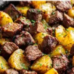 Garlic Butter Beef Bites with Potatoes Recipe