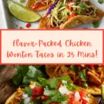 Crispy Chicken Wonton Tacos Recipe