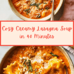 Quick and Easy Creamy Lasagna Soup Recipe