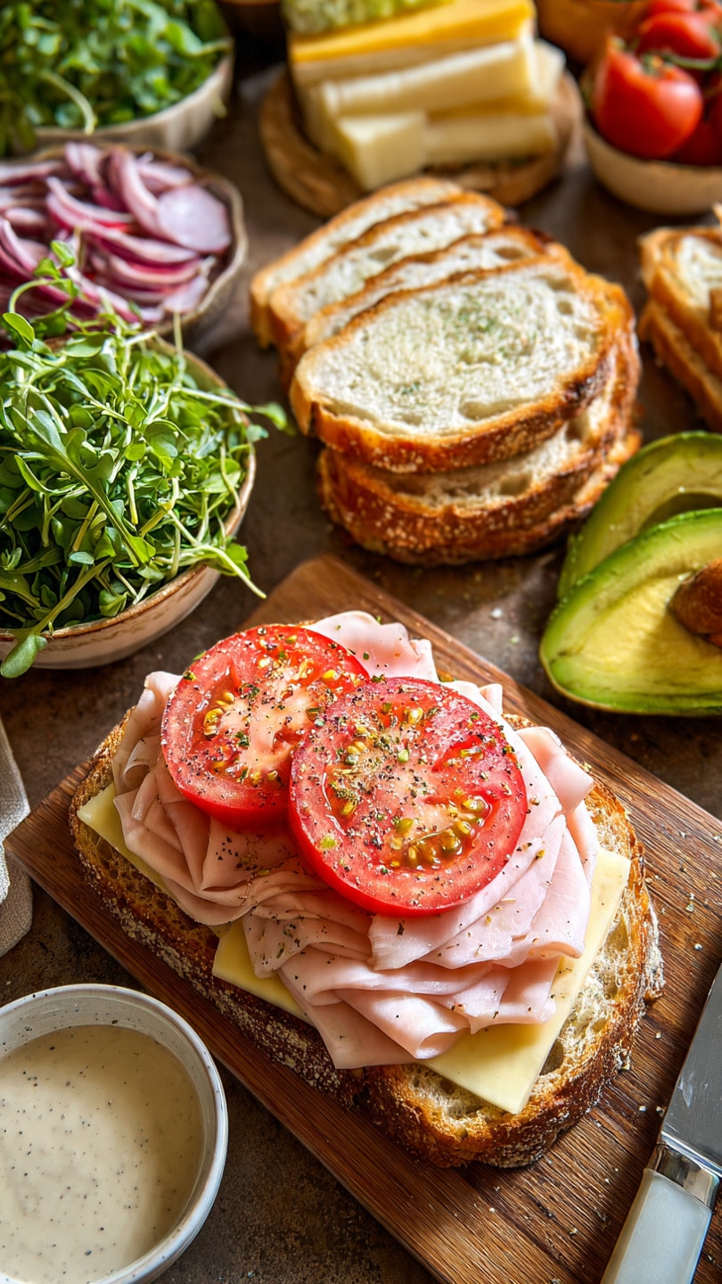 Honey Mustard Turkey Avocado Sandwich Recipe - Recipe Image