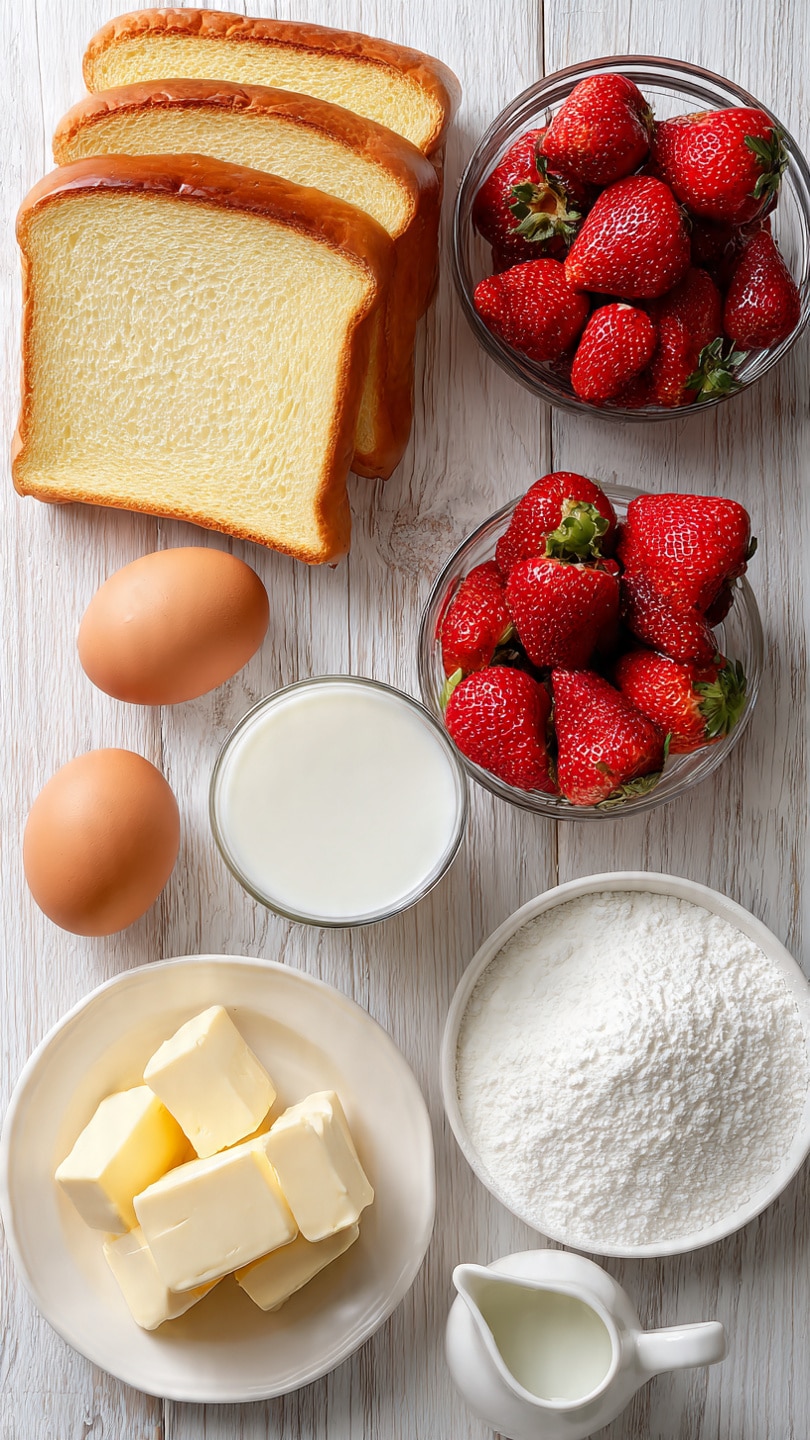 Fried Strawberry Cheesecake Sandwiches For Breakfast Recipe - Recipe Image