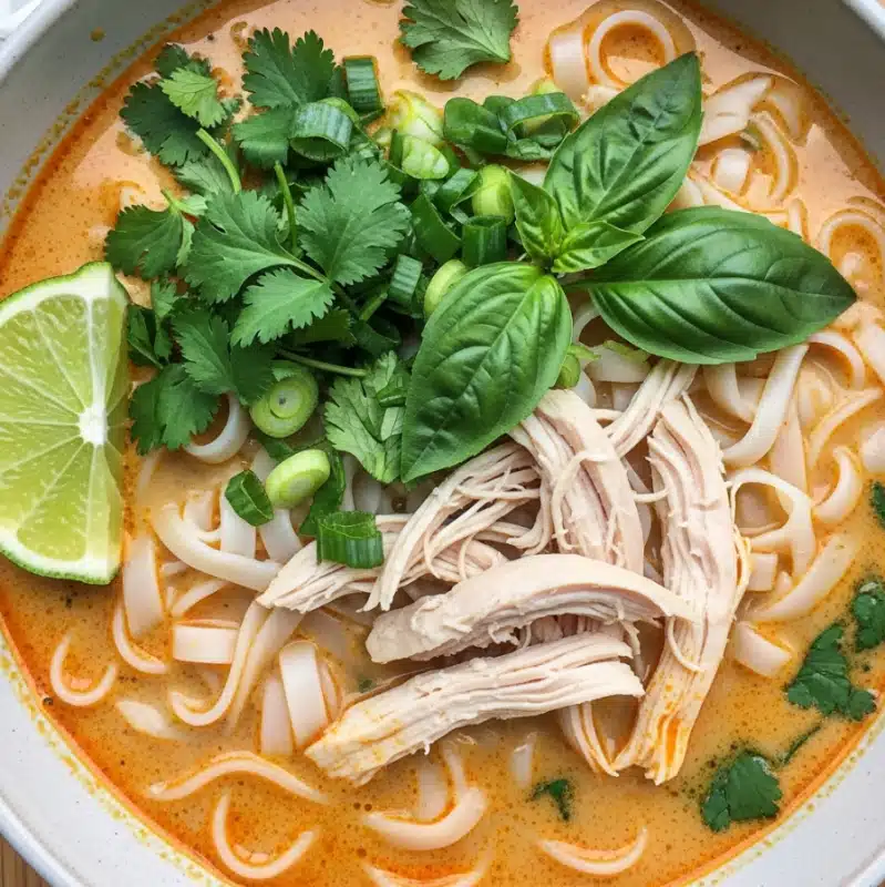 Quick and Easy Thai Chicken Curry Soup Recipe - Recipe Image