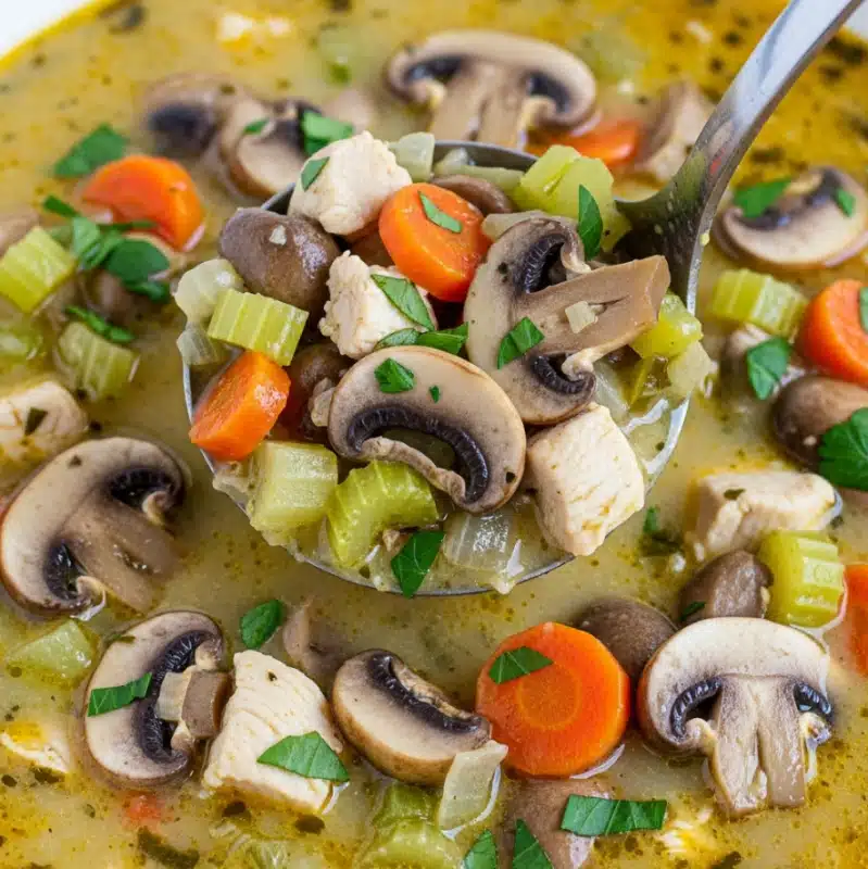Rotisserie Chicken Mushroom Soup Recipe - Recipe Image