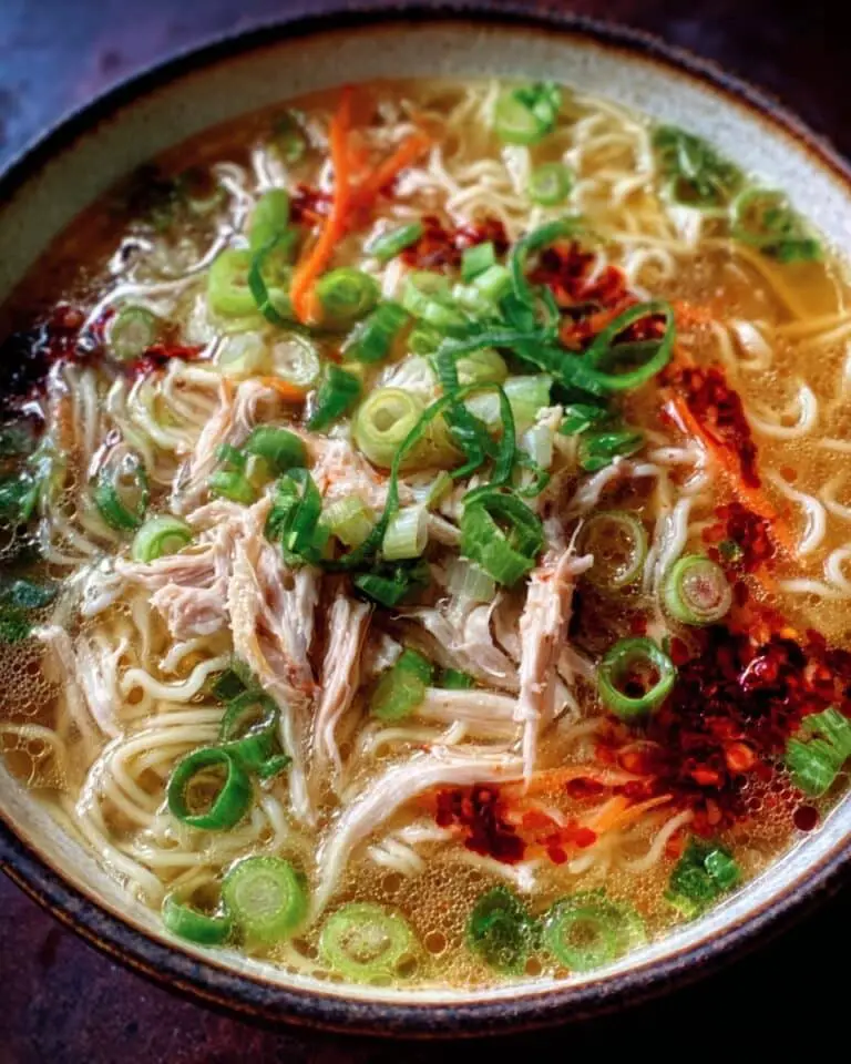 Aromatic Ginger Scallion Chicken Noodle Soup Recipe