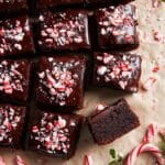 One Bowl Peppermint Brownies Recipe