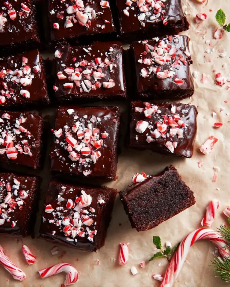 One Bowl Peppermint Brownies Recipe