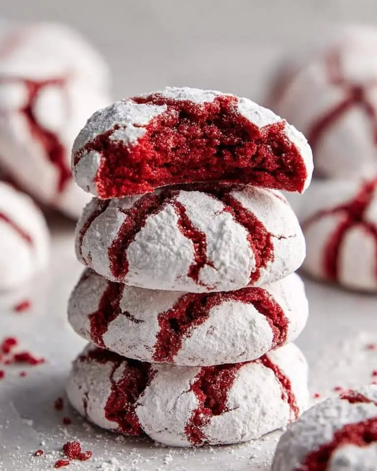 Red Velvet Crinkle Cookies Recipe