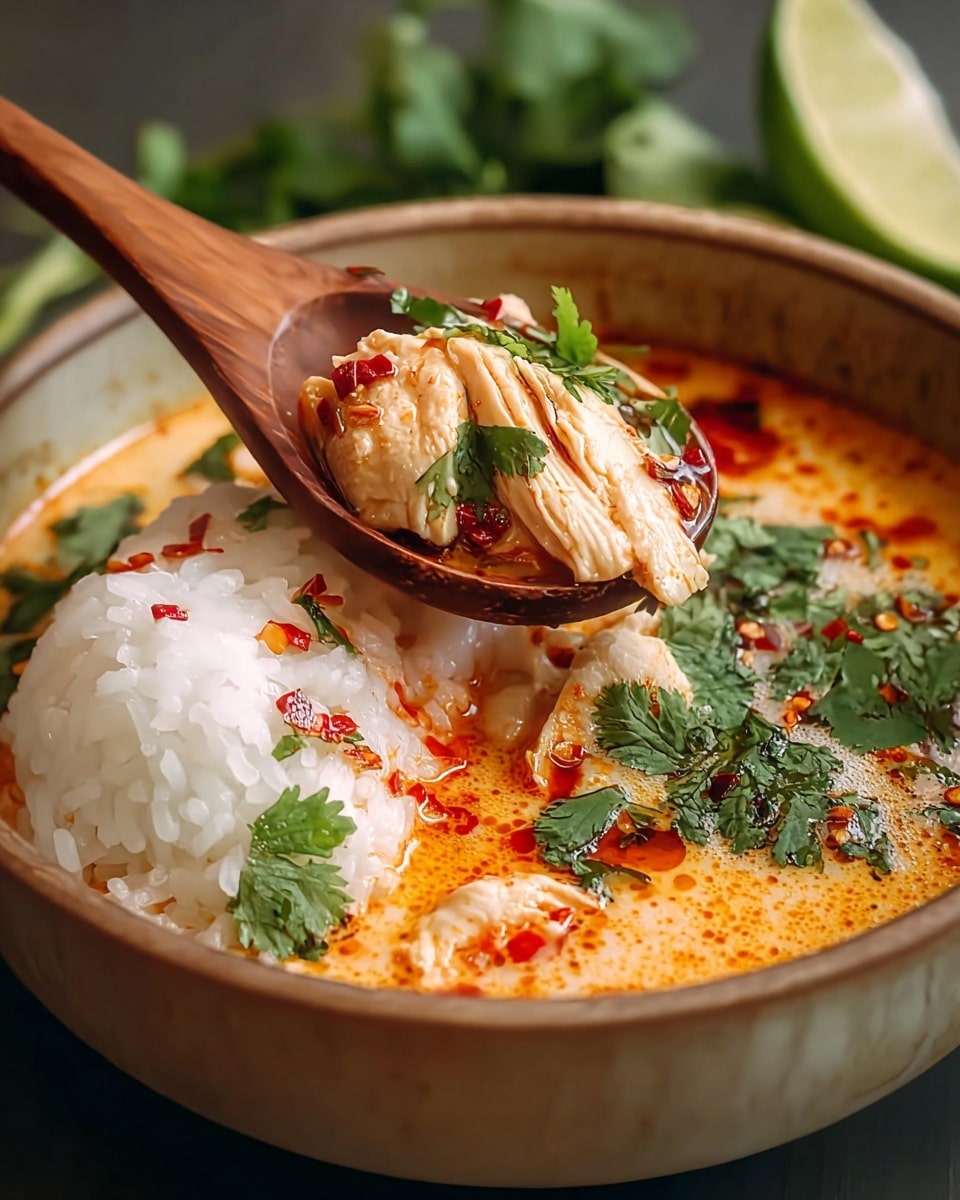 Savory Coconut Chicken Brothy Rice for Cozy Nights Recipe