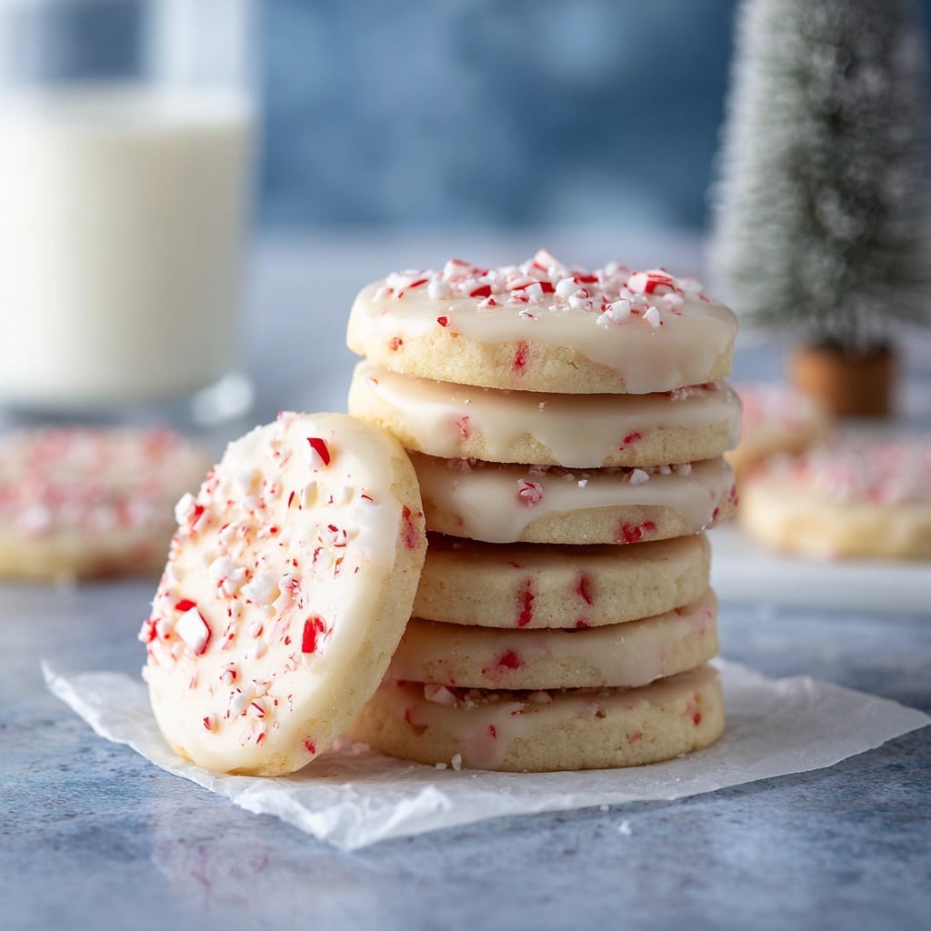Peppermint Shortbread Cookies Recipe - Recipe Image