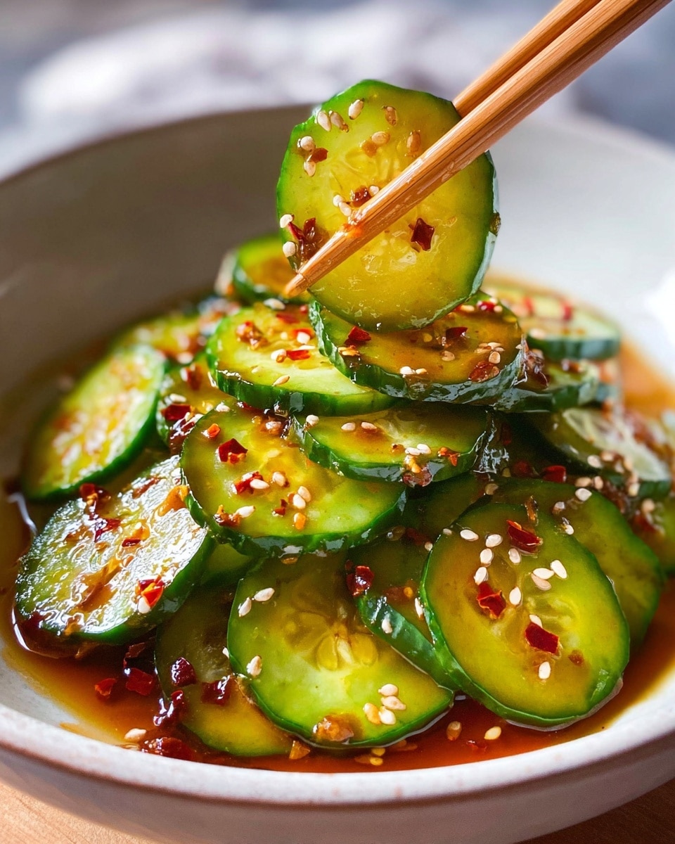 Quick and Easy Asian Cucumber Salad Recipe