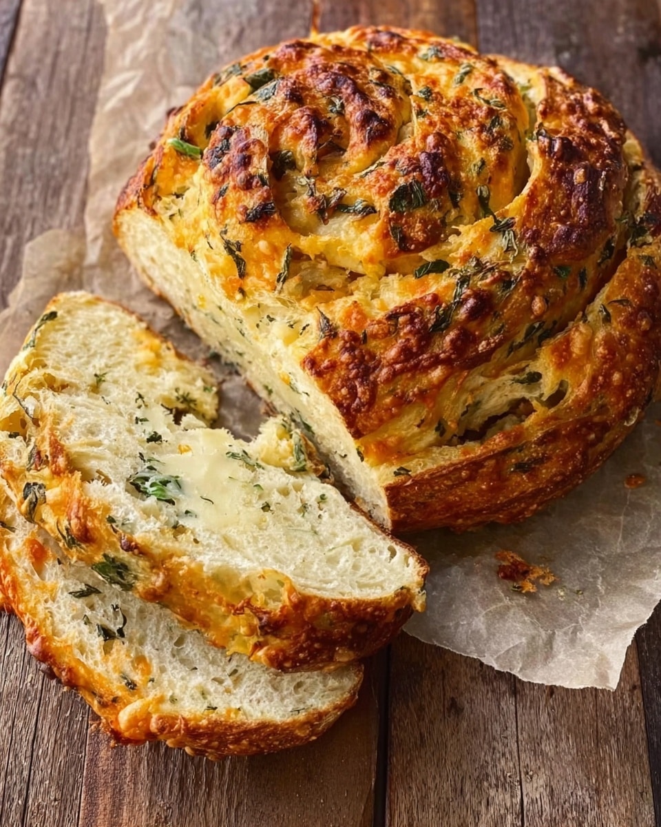 Garlic Herb Braided Bread Recipe - Recipe Image