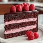 Dark Chocolate Raspberry Mousse Cake Recipe
