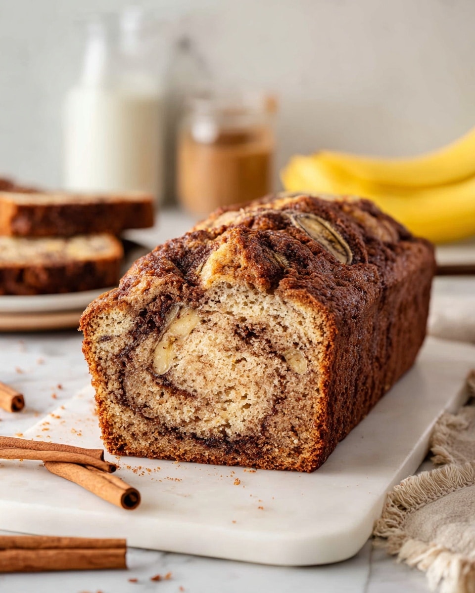 Cinnamon Swirled Banana Bread Recipe