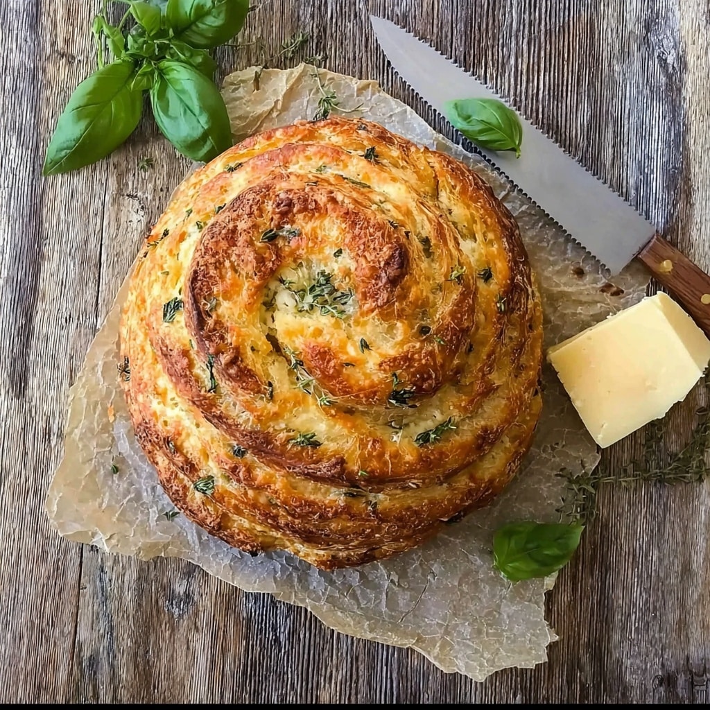 Garlic Herb Cheese Bread Recipe - Recipe Image