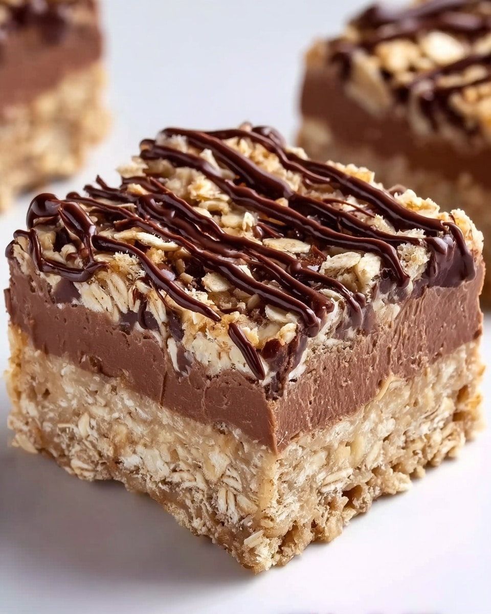 No Bake Chocolate Oatmeal Bars Recipe
