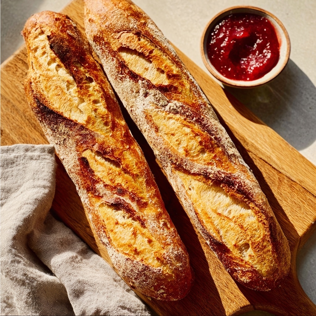 No Knead Bread-Baguette Recipe - Recipe Image